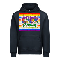 Navy what a beautiful day to respect other people's pronouns  tumbler Urban Hoodie - JahusDesignShop