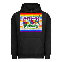 Pigment Black what a beautiful day to respect other people's pronouns  tumbler Urban Hoodie - JahusDesignShop