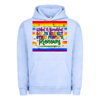 Pigment Grape Ice what a beautiful day to respect other people's pronouns  tumbler Urban Hoodie - JahusDesignShop