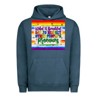 Pigment Midnight Navy what a beautiful day to respect other people's pronouns  tumbler Urban Hoodie - JahusDesignShop