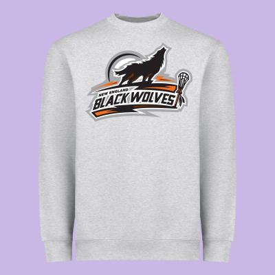 New England Black Wolves Heavyweight Sweatshirt Designed By Artisfamous