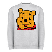 Heather Grey pooh Heavyweight Sweatshirt - artisFamous