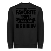 Black big daddy Heavyweight Sweatshirt - artisFamous