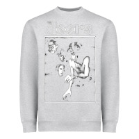 Heather Grey doors 8 Heavyweight Sweatshirt - artisFamous
