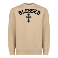 Blessed Christian Christianity Heavyweight Sweatshirt | Teevron