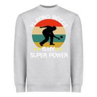 Heather Grey bocce super power boules sports Heavyweight Sweatshirt - artisFamous