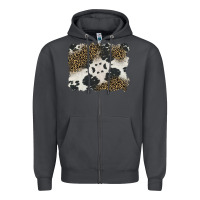 Smoke black and white cowhide background Zipper Hoodie - BarkalooDesign