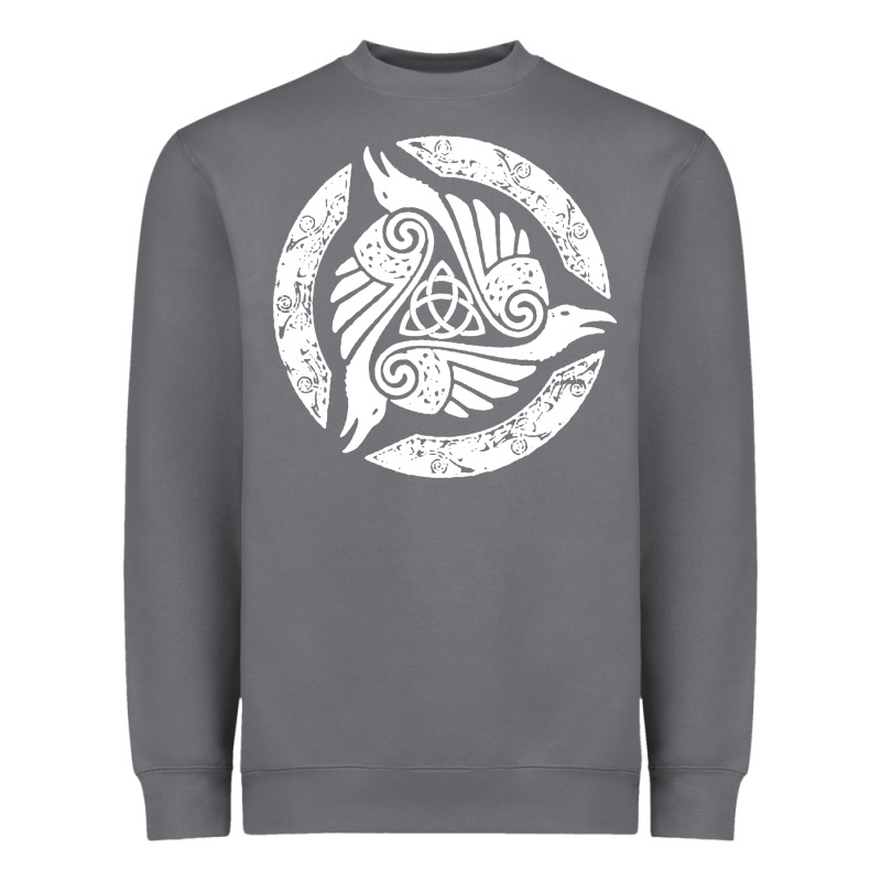 Celtic Trinity Knot Crow Spiritual Mandala Heavyweight Sweatshirt by artisFamous | Teevron