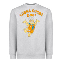 Heather Grey yabba dabba doo Heavyweight Sweatshirt - artisFamous