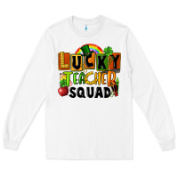 White lucky teacher squad Long Sleeve Tee - FaDigitalArtStudio