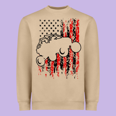 Usa Utv Rzr Racing Heavyweight Sweatshirt Designed By Artisfamous
