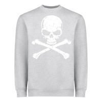 Heather Grey pirates adults pirates skull crossbones beard Heavyweight Sweatshirt - artisFamous