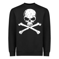 Black pirates adults pirates skull crossbones beard Heavyweight Sweatshirt - artisFamous