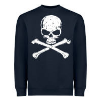 Navy pirates adults pirates skull crossbones beard Heavyweight Sweatshirt - artisFamous