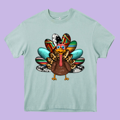 Thanksgiving Turkey Heavy Core Tee Designed By Ranaportraitstore