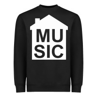 Black house music Heavyweight Sweatshirt - artisFamous