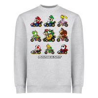 Heather Grey mariokart Heavyweight Sweatshirt - artisFamous