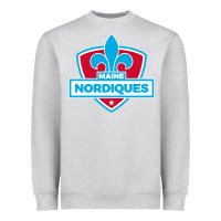 Heather Grey maine nordiques Heavyweight Sweatshirt - artisFamous