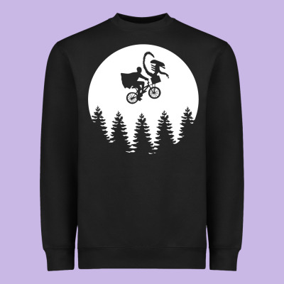 Xenomorph Phone Home Funny Heavyweight Sweatshirt Designed By Artisfamous