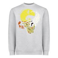 Heather Grey mimikyu nightmare before Heavyweight Sweatshirt - artisFamous