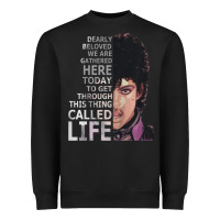 Black dearly beloved we are gathered here Heavyweight Sweatshirt - artisFamous