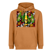 Meerkat beer bottles with golden snow Heavyweight Hoodie - AdoDesignShop