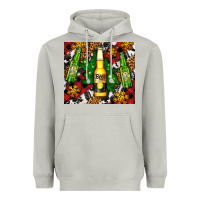 Moon Dust beer bottles with golden snow Heavyweight Hoodie - AdoDesignShop