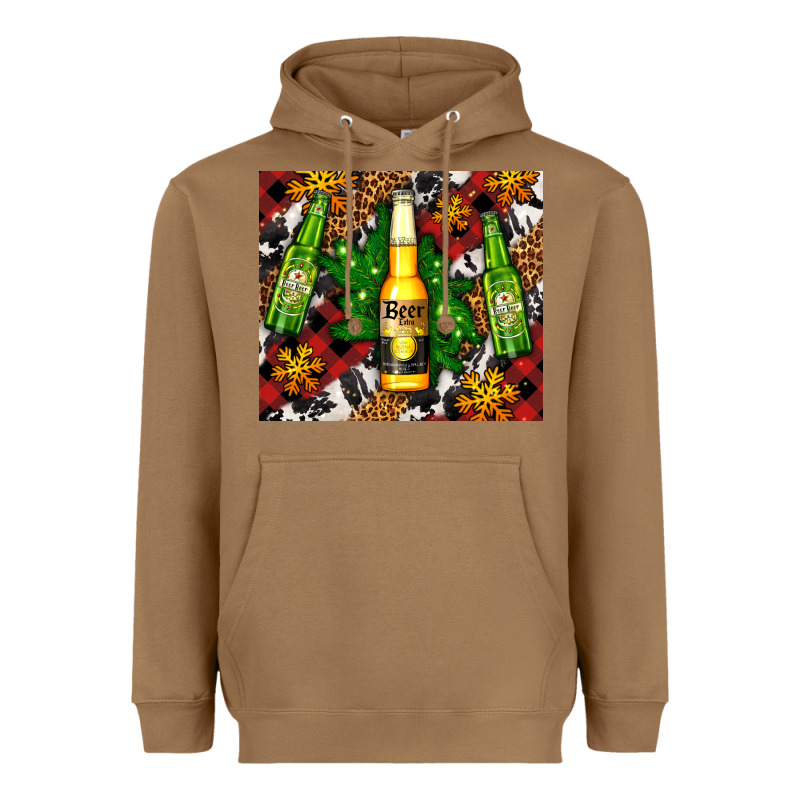 Beer Bottles With Golden Snow Heavyweight Hoodie by AdoDesignShop | Teevron