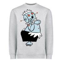 Heather Grey The Jetsons funny robot cartoon Heavyweight Sweatshirt - artisFamous