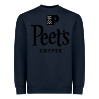 Navy Coffee Art Heavyweight Sweatshirt - artisFamous