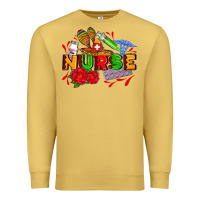 Antique Gold mexican nurse Premium Sweatshirt - AdoDesignShop