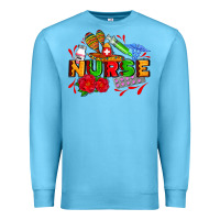 Ocean Blue mexican nurse Premium Sweatshirt - AdoDesignShop
