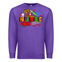 Purple mexican nurse Premium Sweatshirt - AdoDesignShop