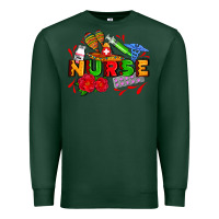 Sports Green mexican nurse Premium Sweatshirt - AdoDesignShop