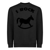 Black i rock funny Heavyweight Sweatshirt - artisFamous