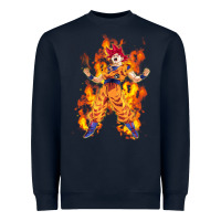 Navy goku super sayan Heavyweight Sweatshirt - artisFamous