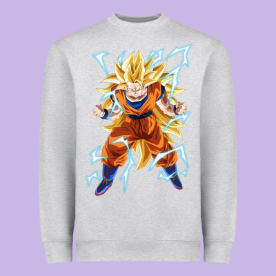 Super Saiyan Heavyweight Sweatshirt Designed By Artisfamous