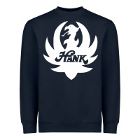 Navy white and black hank art Heavyweight Sweatshirt - artisFamous