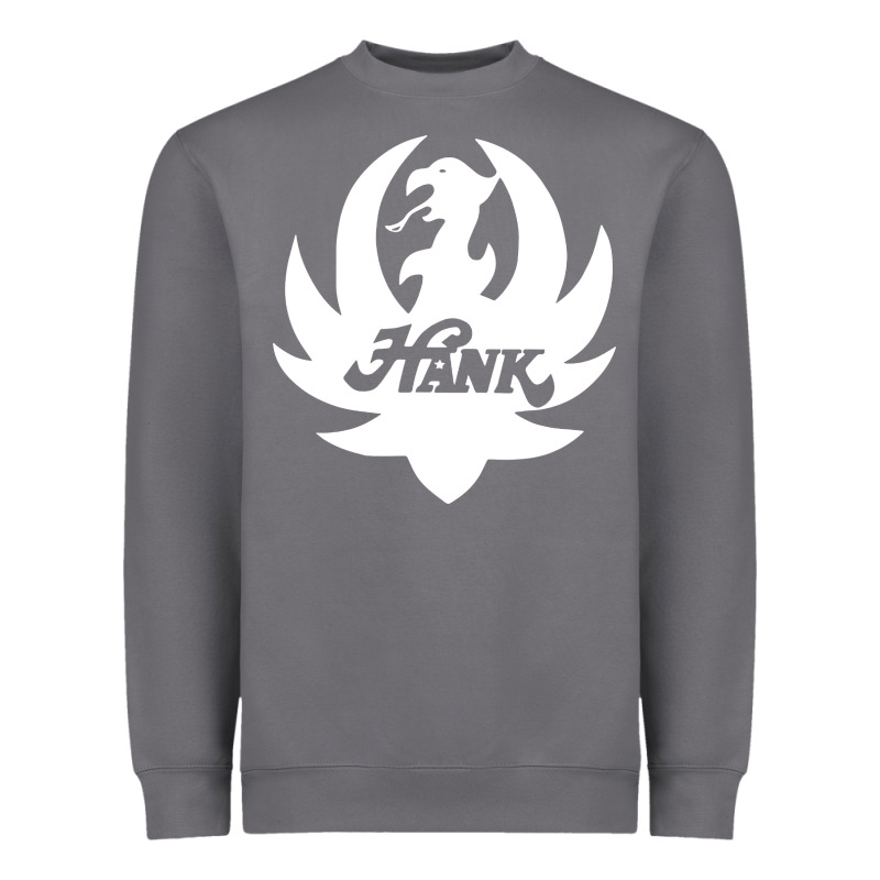 White And Black Hank Art Heavyweight Sweatshirt by artisFamous | Teevron