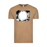 Vintage Coffee Cowhide Bleached Vintage Tee - CowCowDesign