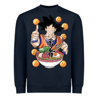 Navy Saiyan Ramen Heavyweight Sweatshirt - artisFamous