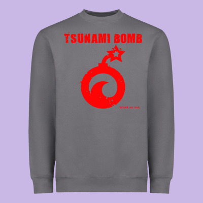 Tsunami Bomb Trust No One Heavyweight Sweatshirt Designed By Artisfamous
