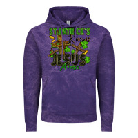 Cloud Purple St. Patrick's knows Jesus arose Vintage Hoodie - FaDigitalArtStudio