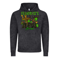 Vintage Black St. Patrick's knows Jesus arose Vintage Hoodie - FaDigitalArtStudio