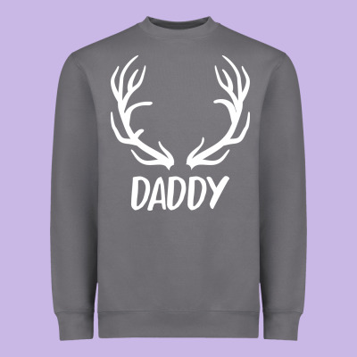 Daddy Deer Heavyweight Sweatshirt Designed By Artisfamous