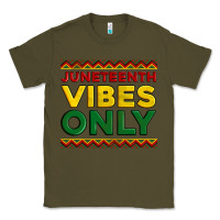 Army Green juneteenth vibes only Classic Tee - Artiststas