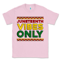 Bubblegum Pink juneteenth vibes only Classic Tee - Artiststas
