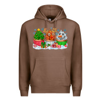 Chestnut festive christmas cupcakes Premium Hoodie - CowhideDigitalArt