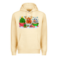 Pina Colada festive christmas cupcakes Premium Hoodie - CowhideDigitalArt