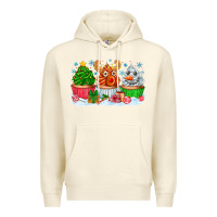 Sandshell festive christmas cupcakes Premium Hoodie - CowhideDigitalArt